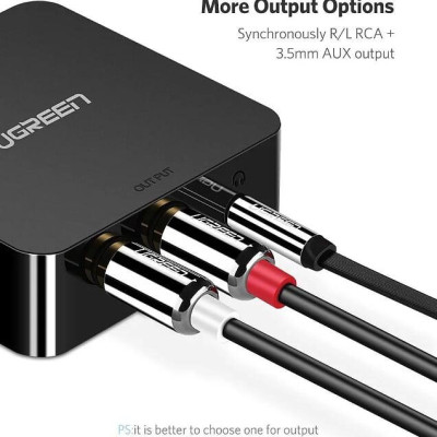 Ugreen UG3052330523TK Bộ Chuyển Đổi Optical + Coaxial Sang Analog Audio - HÀNG CHÍNH HÃNG