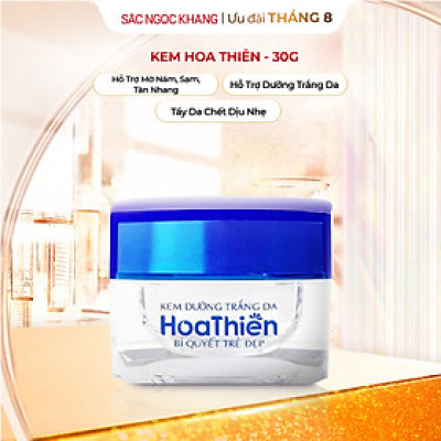 Kem dưỡng trắng da Hoa Thiên - giải pháp từ thiên nhiên cho làn da trắng sáng mịn màng và rạng rỡ 30g