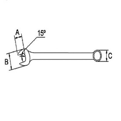 Cờ lê vòng miệng 19mm Ega Master 61738
