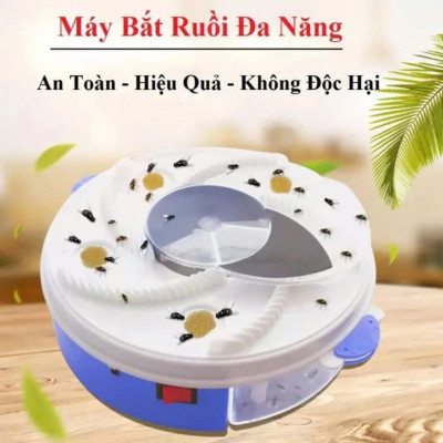 Máy Bắt Ruồi Thông Minh Tự Động – Diệt Sạch Ruồi Muỗi Không Cần Hóa Chất