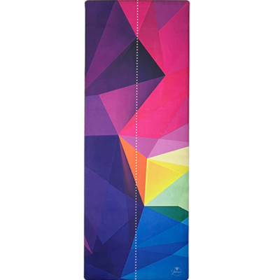 Thảm tập yoga chính hãng Yvonne, Geometric (TẶNG KÈM 3 PHẦN QUÀ) dày 4mm, bề mặt nhám, siêu bám, chống trơn trượt, thấm hút mồ hôi, càng nhiều mồ hôi càng bám, dễ vệ sinh, bề đẹp, sang trọng