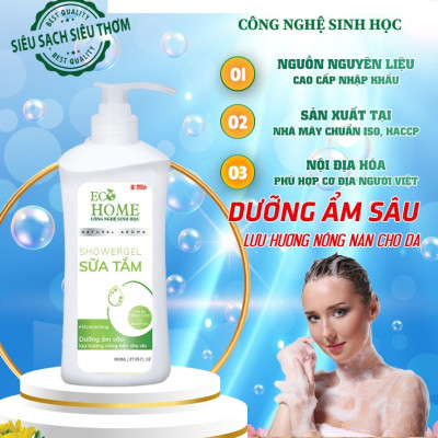 Sữa Tắm Nước Hoa Công Nghệ Sinh Học ECOHOME Kim Ngân Store Giúp Dưỡng Ẩm Sâu Cho Da, Với Lưu Hương Thơm Lâu Cho Cơ Thể