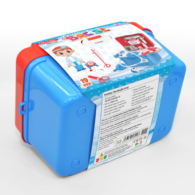  Bộ Đồ Chơi Bác Sĩ Màu Xanh (19 Chi Tiết) DK81148 - Duka