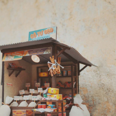 MÔ HÌNH SÀI GÒN XƯA VÀ NAY - TIỆM GẠO TÍ HON - AD06