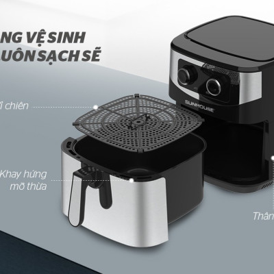 Nồi chiên không dầu Sunhouse SHD4035 - Hàng Chính Hãng