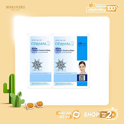 Set 2 Mặt nạ dưỡng da tinh chất trắng da Dermal