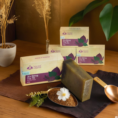 Xà Bông Tía Tô Dưỡng Da Tự Nhiên Cao Cấp - Perilla Soap