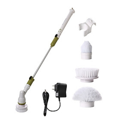 Bộ Chổi Điện Cọ Rửa Đa Năng Spin 3 Đầu - Máy Chà Tẩy Rửa Vệ Sinh Thông Minh Dùng Cho Nhà Tắm, Nhà Bếp - HÀNG CHÍNH HÃNG
