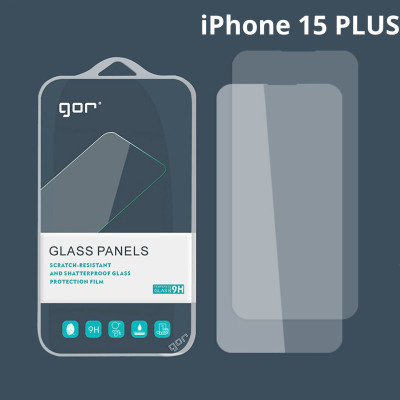 Cường Lực Gor Dành Cho iPhone 15 Pro Max / iPhone 15 Pro / iPhone 15 Plus / iPhone 15, Combo 2 miếng, không viền đen - HÀNG CHÍNH HÃNG