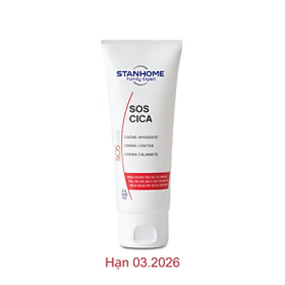 [DATE 03-2026]Kem dưỡng ẩm STANHOME FAMILY EXPERT Sos Cica 75ml - phục hồi da dành cho da khô, nhạy cảm