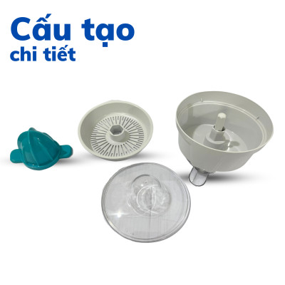 Máy Vắt Cam trực tiếp ra vòi Daewoo DEM-JK580 công suất 40W, dung tích 200ml - Hàng chính hãng