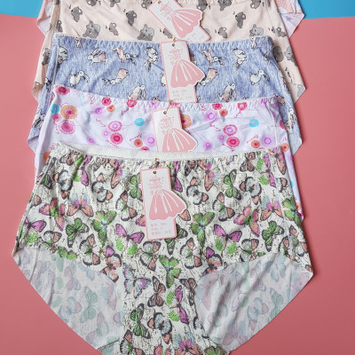 Combo 5 chiếc quần lót nữ thun lạnh chất vải co giãn 4 chiều điều hòa cực thông thoáng họa tiết 3D trẻ trung