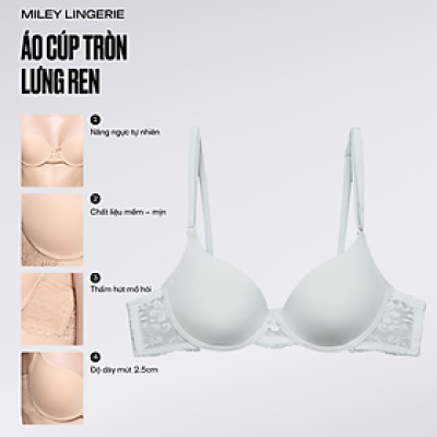 Áo Ngực Nữ Có Gọng Mút Vừa Miley Lingerie - Màu trắng BRM02002