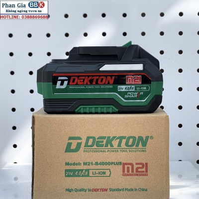 Pin Dekton M21-21V 4A PLUS (Pin chống cháy chống sốc)