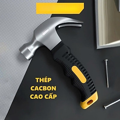 Búa Lùn Nguyên Khối - Đóng Đinh, Nhổ Đinh Dễ Dàng, Tiện Dụng - Nhỏ Gọn, Tay Cầm Bọc Cao Su - DL441008