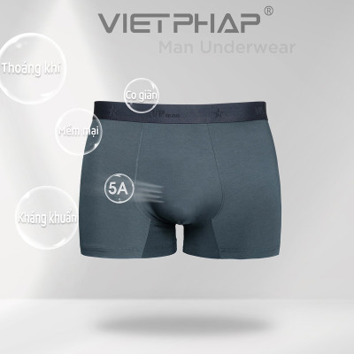 Quần Lót Nam VIỆT PHÁP Form Boxer Brief Chất liệu mềm mại co giãn , thấm hút mồ hôi 3909