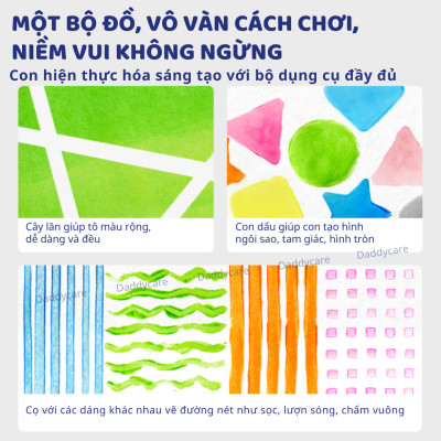 Bộ dụng cụ vẽ màu nước Mideer Finger Painting Tools Set