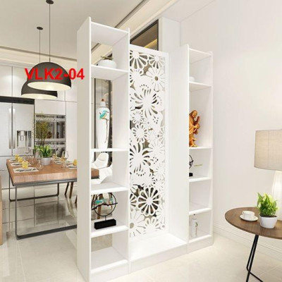 Vách Ngăn Bình Phong Họa Tiết Hiện Đại ( 1 Vách 2 Kệ) - Nội thất lắp ráp 