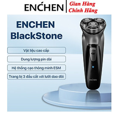 Máy Cạo Râu Enchen BlackStone đầu cắt nổi 3D Đầu Cạo Râu 3 Đầu Dao Cạo - Hàng chính hãng