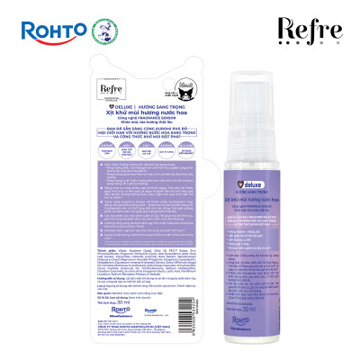 Xịt khử mùi Refre x Kuromi Natural/Whitening Perfume 30ml