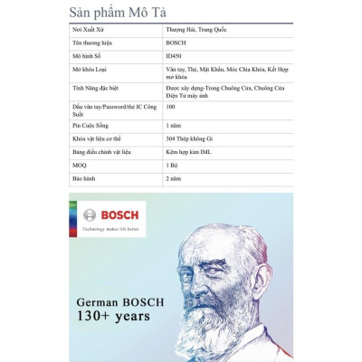 Khóa Bosch ID450