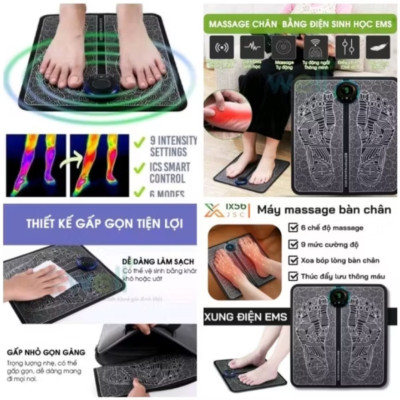 MIẾNG THẢM MASSAGE CHÂN NHIỀU CHỨC NĂNG MASSAGE THUẬN TIỆN