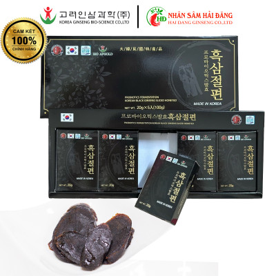 Hắc sâm lát tẩm mật ong chính hãng Hàn Quốc hộp hộp 100G