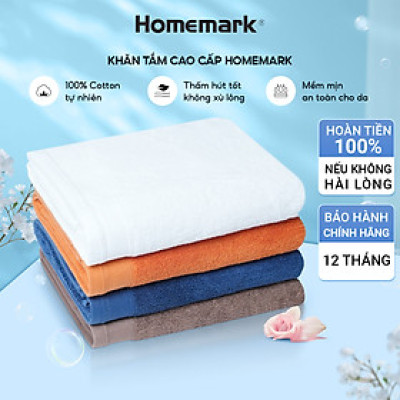 khăn tắm, khăn tay, khăn mặt sang trọng 100% cotton hữu cơ Homemark 500GSM mềm mại và khả năng thấm hút cao, nhanh khô