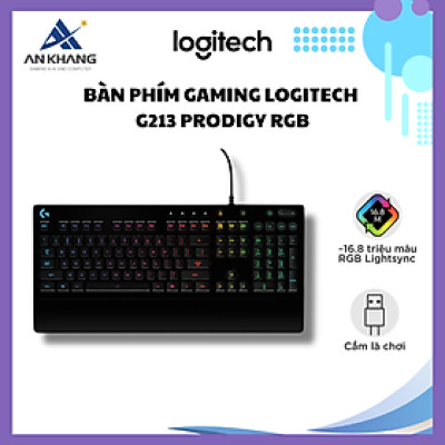 Bàn phím gaming Logitech G213 Prodigy RGB - Hàng Chính Hãng - Bảo Hành 24 Tháng