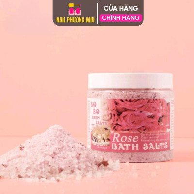 Muối Ngâm Chân BOBO Cao Cấp Hũ 680g Bath Salts Tẩy Da Chết, Hộp Muối Làm Mềm Da Massage Chà Gót Loại To Spa Thảo Dược Hương Hoa Hồng, Lavender