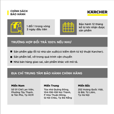 Máy hút bụi khô và ướt công nghiệp Karcher NT 50/2 Classic - Hàng chính hãng