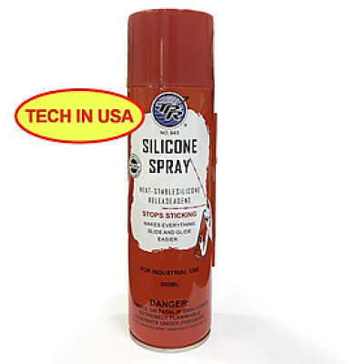 Chai xịt silicone dùng để bôi trơn khung in, bảng in, máy cắt vải, chi tiết máy móc và các loại máy cắt giấy SPRAYWAY TPR945