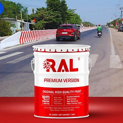 Sơn bó vỉa phản quang Alkyd RAL RASIDE RAKYD  REFLECTIVE - 5KG