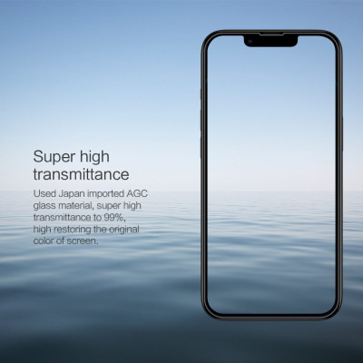 Miếng dán kính cường lực cho iPhone 13 6.1 inch / iPhone 13 Pro hiệu Nillkin Amazing H độ cứng 9H độ trong full HD, siêu mỏng 0.33mm - Hàng chính hãng