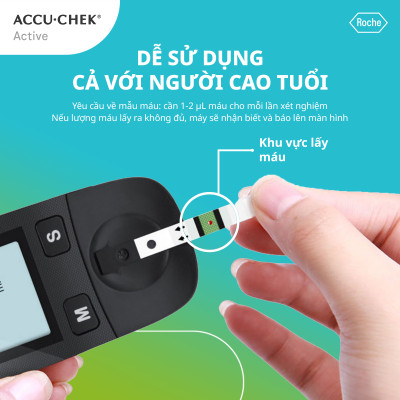 Máy Đo Đường Huyết ACCU-CHEK Active Dùng Cho Cá Nhân