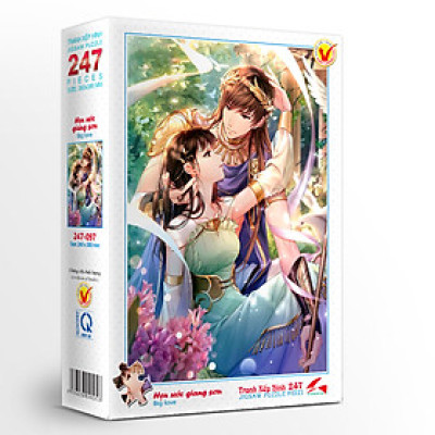 Tranh xếp Hình Tia Sáng- Hẹn ước giang sơn (247 Mảnh Ghép)