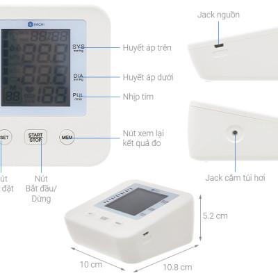 Máy đo huyết áp bắp tay Kachi MK293 - Hàng chính hãng