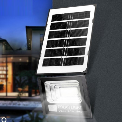 Đèn năng lượng mặt trời cao cấp, chống nước IP67, công suất cao 45W tiện lợi, kèm điều khiển từ xa - Hàng nhập khẩu