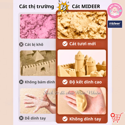 Đồ Chơi Cát Ma Thuật Mideer Magic Sand Play Set Dành Cho Bé 3 Tuổi, Đồ Chơi Cảm Giác Cho Bé