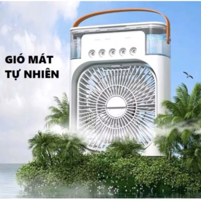 CÂY QUẠT GIÓ PHUN SƯƠNG 5 ĐẦU PHUN MINI SIÊU MÁT LẠNH GIÓ MẠNH