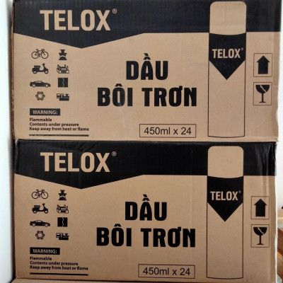 Thùng 24 bình xịt bôi trơn Telox BS3 Cao 450ml - Mold Release & Lubricant (high)