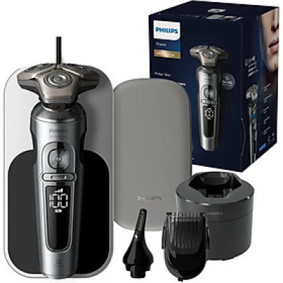 Máy cạo râu khô và ướt Philips SP9885/35 Shaver Series 9000 Prestige với Công nghệ SkinIQ Hàng chính hãng