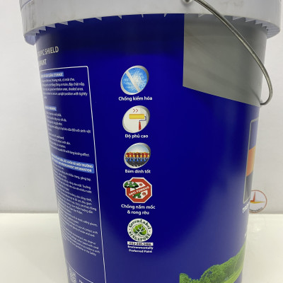 Sơn nước Toa 4 Seasons Tropic shield ngoại thất màu xám 8257 _ 18L