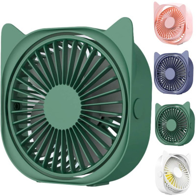 Quạt sạc usb mini để bàn xoay 120 độ - Hàng chính hãng