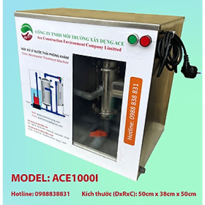 (Hàng chính hãng) Máy lọc nước thải Litero ACE1000I xử lý nước thải Phòng khám chuyên khoa nam học công nghệ oxy hoá bậc cao kết hợp lọc nano và than hoạt tính 1 bộ