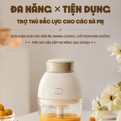 Máy xay ăn dặm 0.6L Bear QSJ-D02Q1. HÀNG CHÍNH HÃNG