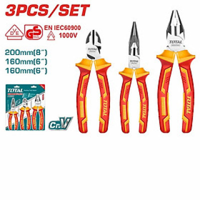 BỘ 3 KÌM CÁCH ĐIỆN 1000V TOTAL THT2K0302 - HÀNG CHÍNH HÃNG