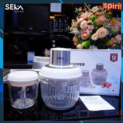 Máy Xay Thịt Thủy Tinh 2 Cối SEKA SK2287 Đa Năng 500W Tặng Kèm Lưỡi Đánh Ruốc- HÀNG CHÍNH HÃNG MINIIN