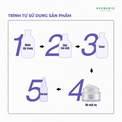 Combo Serum hoa đậu biếc herbario 30ml + Mặt Nạ hoa đậu biếc herbario 30ml phục hồi và trẻ hóa làn da