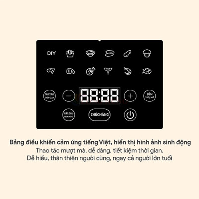 Nồi chiên không dầu Bluestone 5.5 lít AFB-5867 - Hàng chính hãng